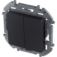 Выключатель без рамки Legrand Inspiria 2-кл. антрацит картинка